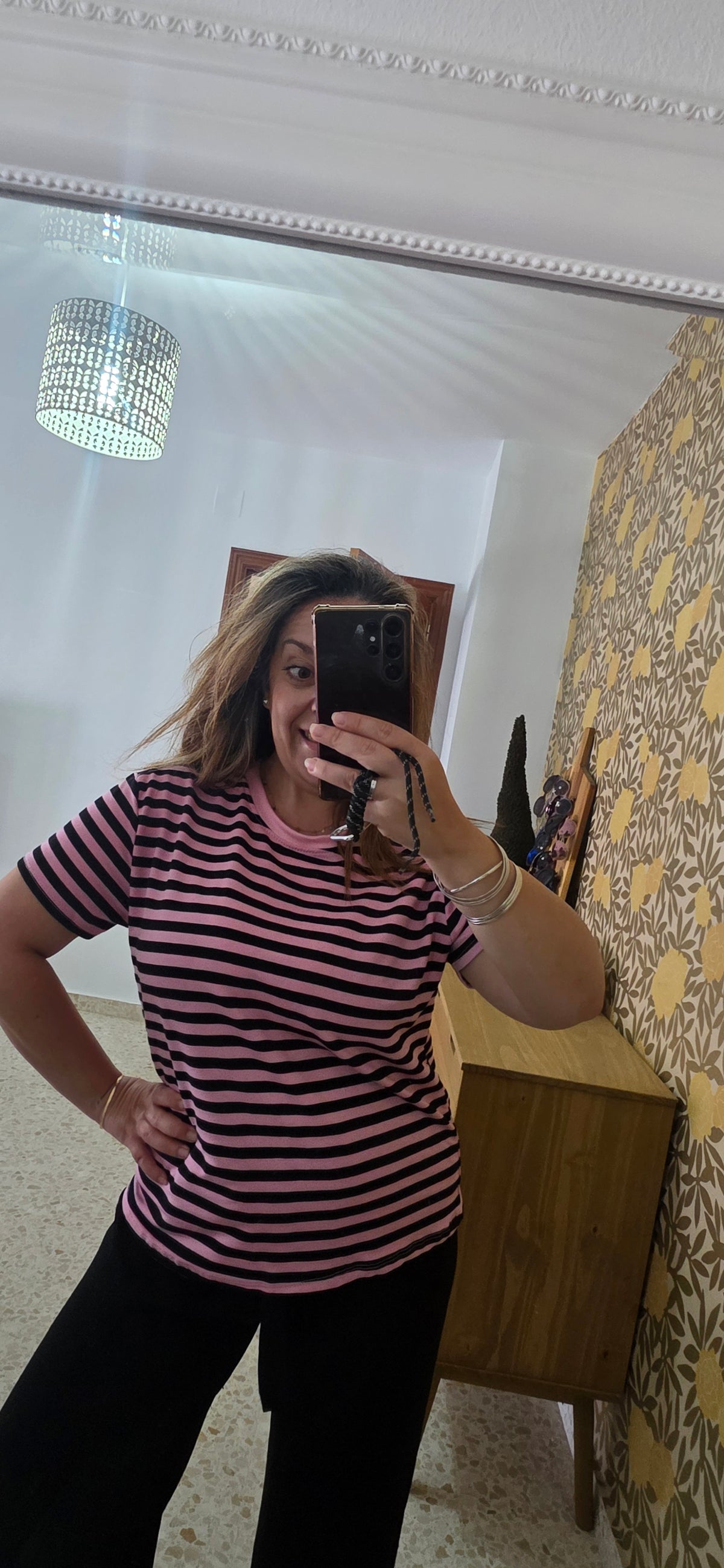 Camiseta Rayas Bicolor Mujer Modelo Tarifa - Talla Única