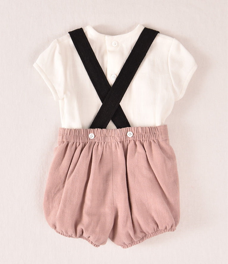 Conjunto de Camiseta y Bombacho con Tirantes – José Varón