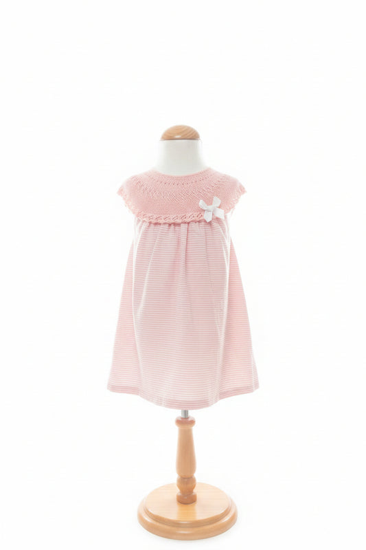 Vestido de Bebé con Cubrepañal Modelo 0115 - Colección Papaya