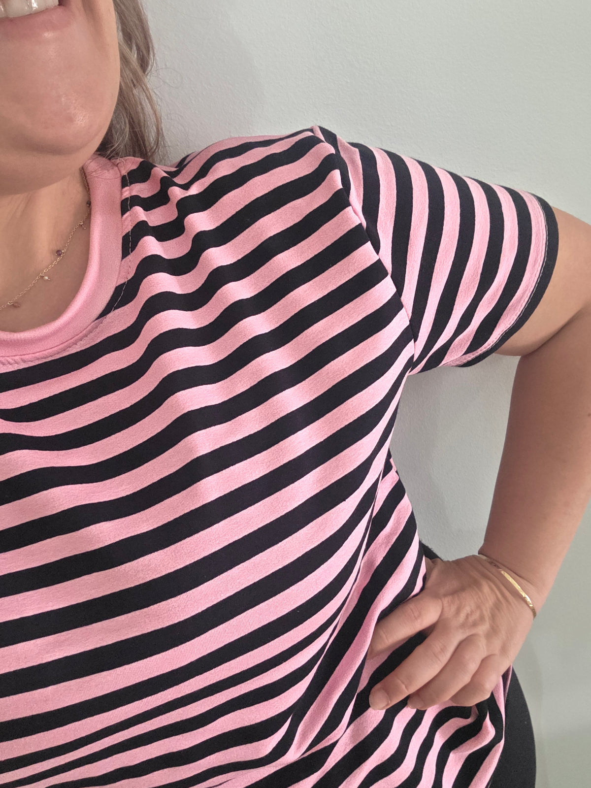 Camiseta Rayas Bicolor Mujer Modelo Tarifa - Talla Única