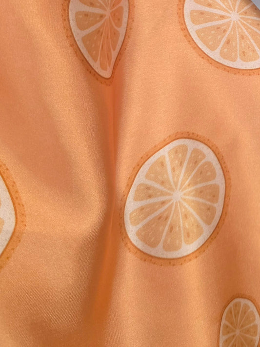 Pañuelo de Cuello con Estampado de Naranjas (70x70 cm)