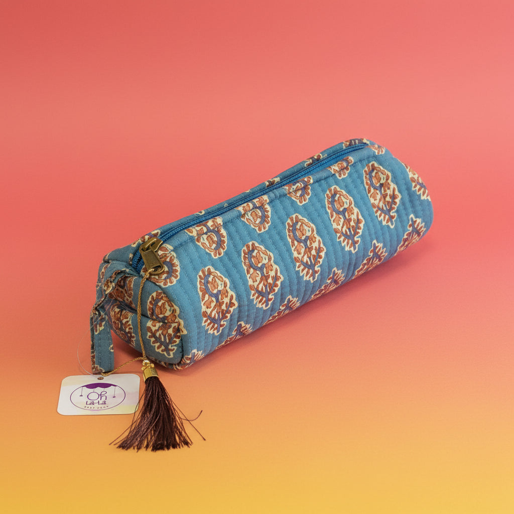 Neceser Estampado Étnico con Detalle de Borla