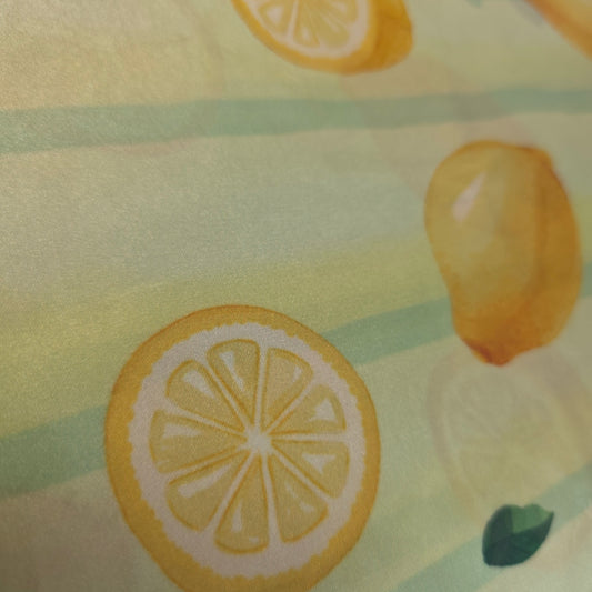 Pañuelo de Cuello con Estampado de Limones (70x70 cm)