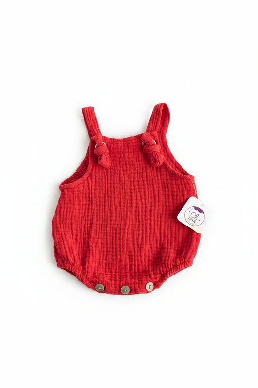 Pelele Ranita de Bambula con Tirantes Ajustables